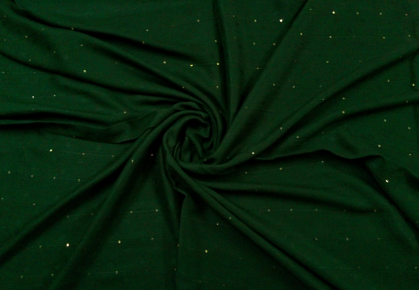 Self-Patterned Viscose Scarf - Forest Green