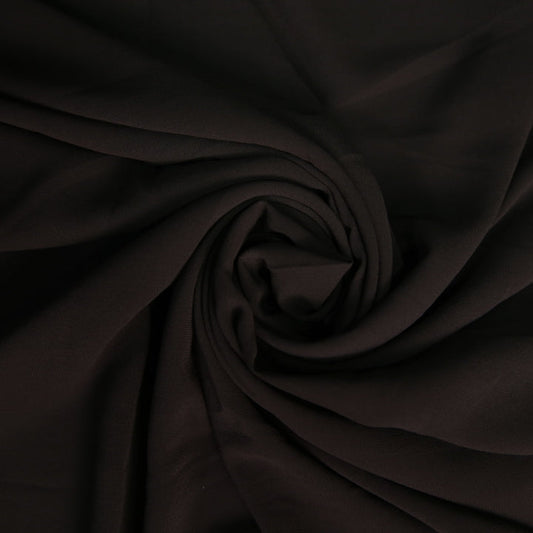 Chiffon Georgette Scarf - Dark Brown