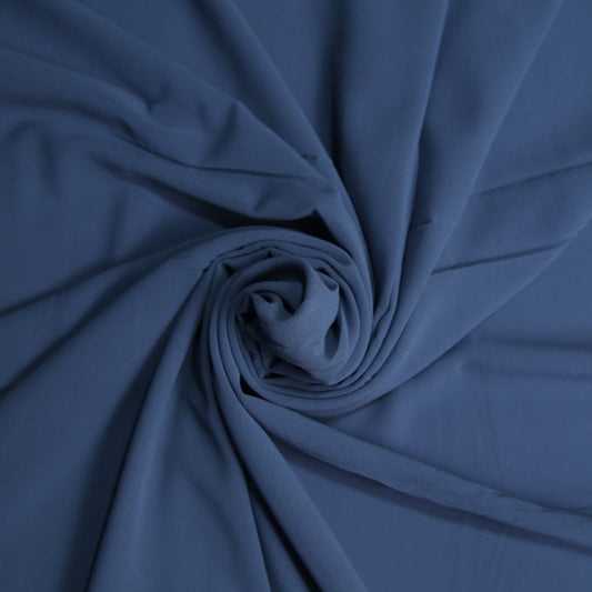 Chiffon Georgette Scarf - Denim Blue
