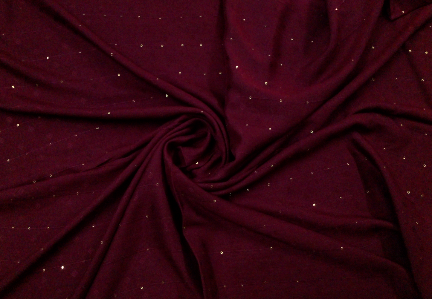 Self-Patterned Viscose Scarf - Chocolate Cosmos