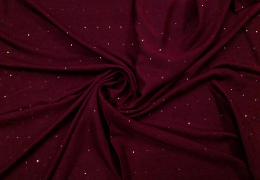 Self-Patterned Viscose Scarf - Chocolate Cosmos