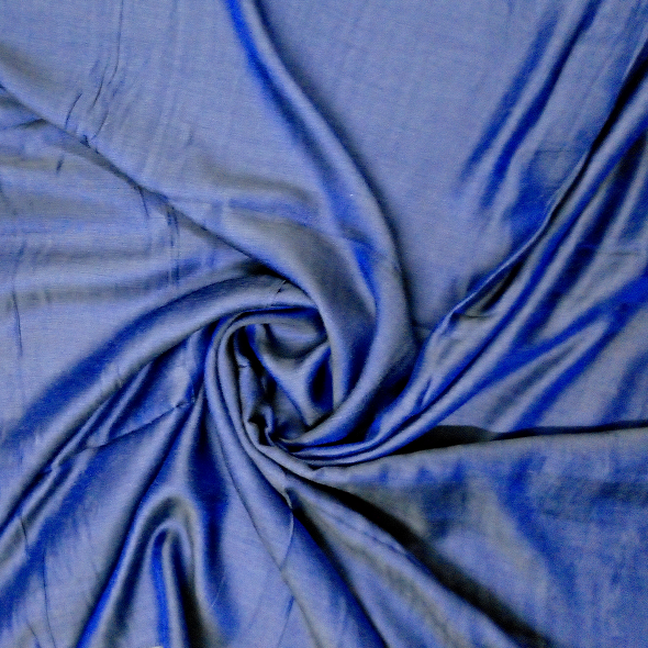 Dual Tone Silk Scarf - Savoy Blue
