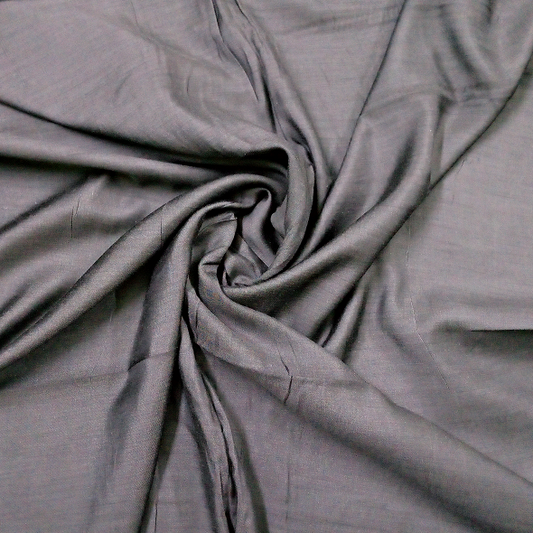 Dual Tone Silk Scarf - Charcoal Gray