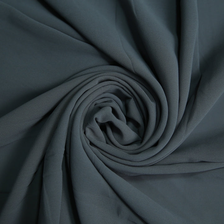 Chiffon Georgette Scarf - Charcoal Gray