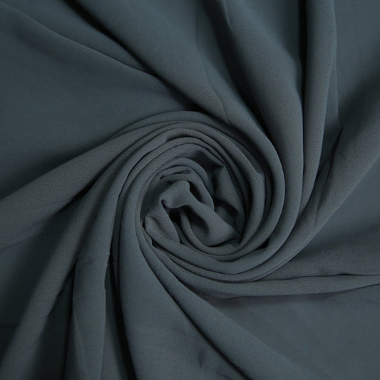 Chiffon Georgette Scarf - Charcoal Gray