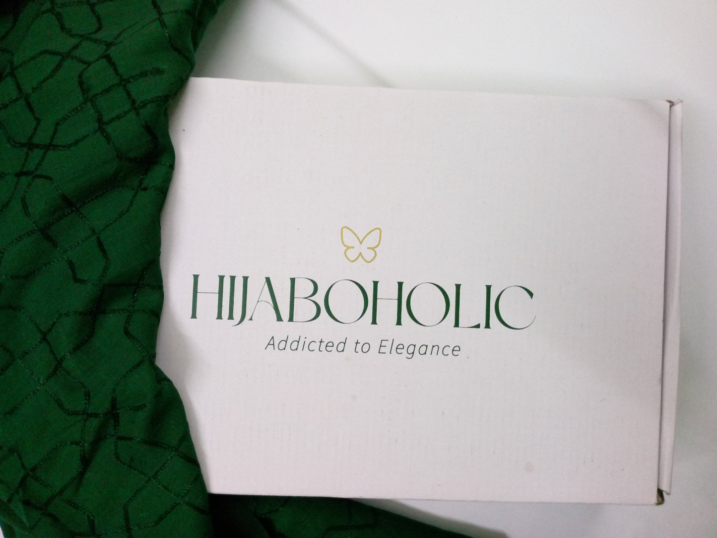 Self Viscose Embroidery Scarf - Pakistan Green