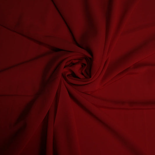 Chiffon Georgette Scarf - Blood Red