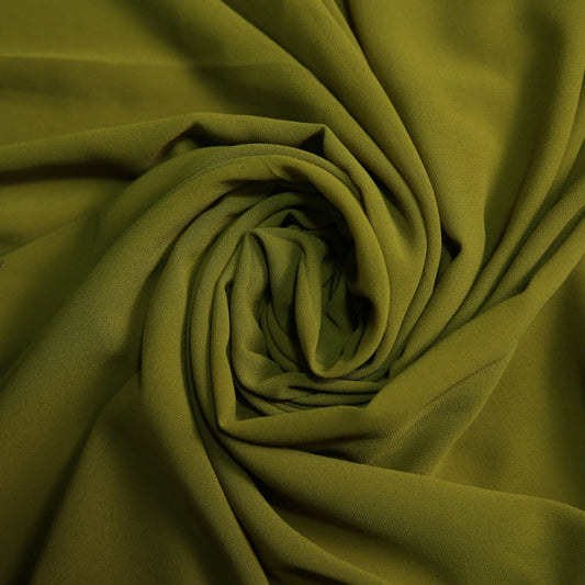 Chiffon Georgette Scarf - Olive Green