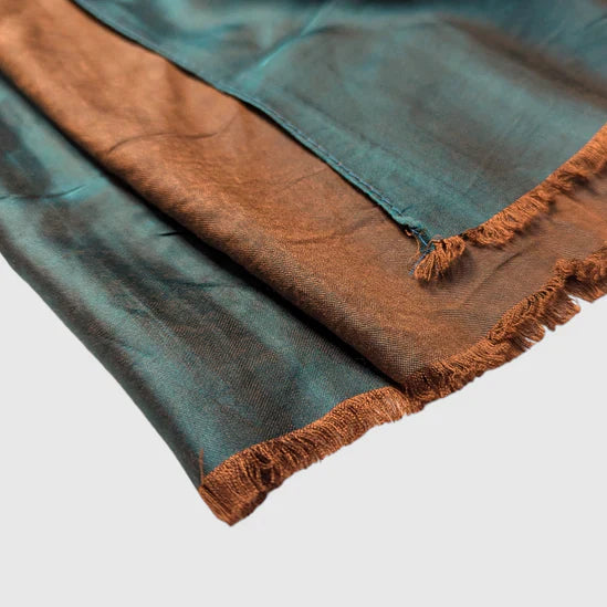 Dual Tone Silk Scarf - Myrtle Green