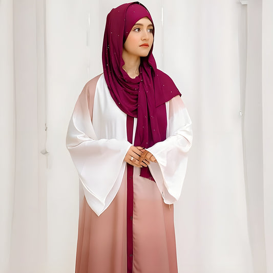 Gradient Tie & Dye Abaya